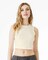 BELLA + CANVAS Women’s Micro Rib Muscle Crop Tank Top for Streetwear Style & Custom Print Fitted Crop